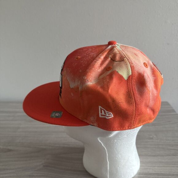 Cleveland Browns 2022 Sideline 9FIFTY Ink Dye Snapback Hat Orange New Era - Picture 5 of 7
